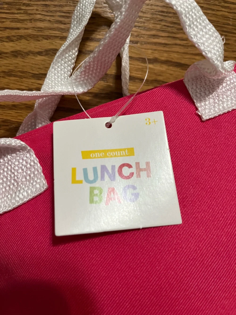 Bright Pink Kids Tote with 'Kind Kids Club' Rainbow Patch